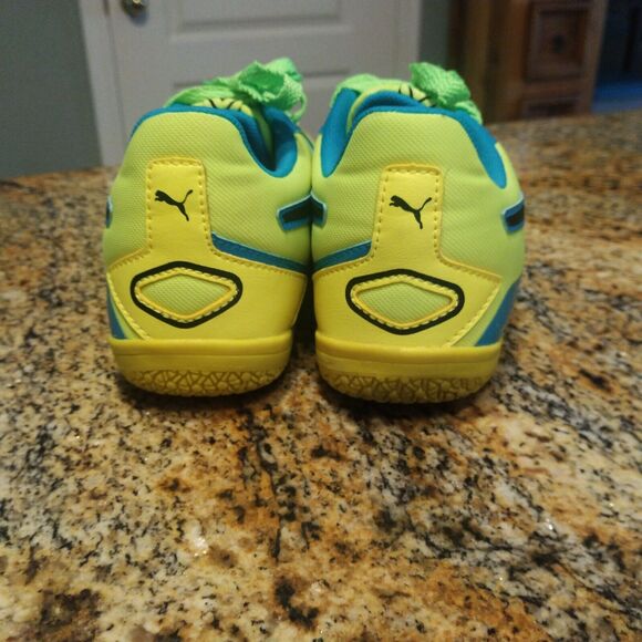 Puma Men's Invicto Sala Soccer Shoes 103241 08 Safety Yellow/Black Size 6.5 - Picture 11 of 12